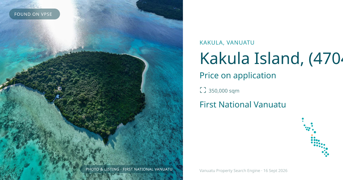 Kakula Island, (4704) Vanuatu ,