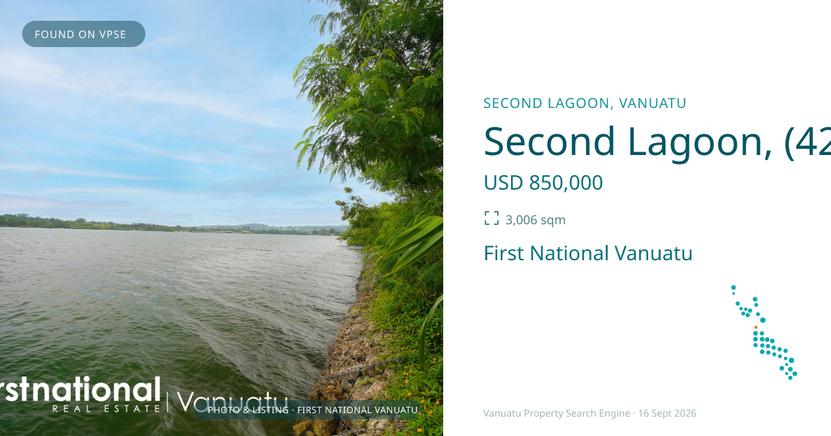 Second Lagoon, (4269) Port Vila Vanuatu ,