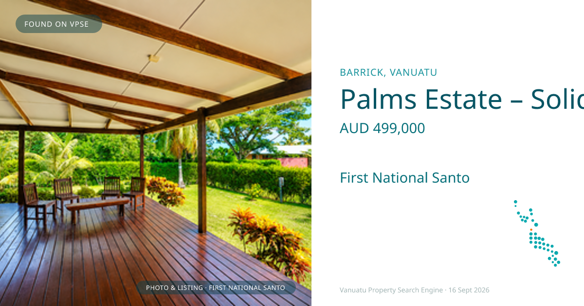 Palms Estate – Solid Concrete Beauty!