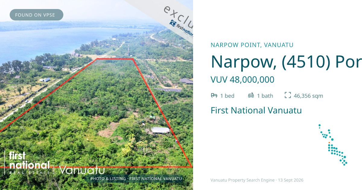 Narpow, (4510) Port Vila Vanuatu ,