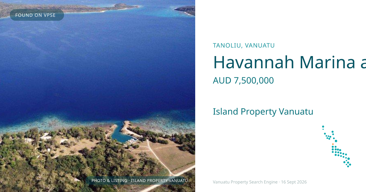Havannah Marina and Havannah Camping Development