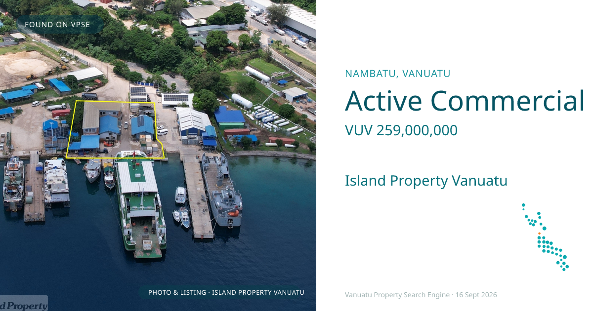 Active Commercial Wharf with Deepwater Frontage