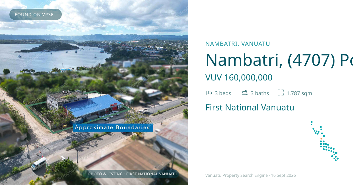 Nambatri, (4707) Port Vila Vanuatu ,