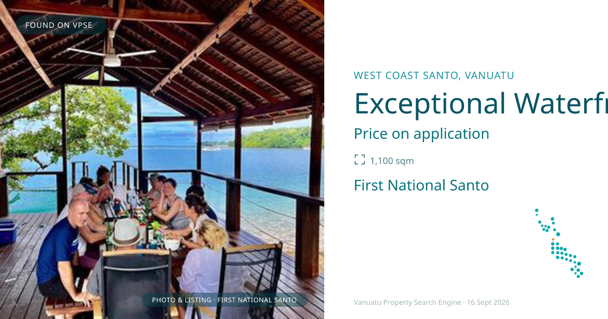 Exceptional Waterfront Tourism Investment