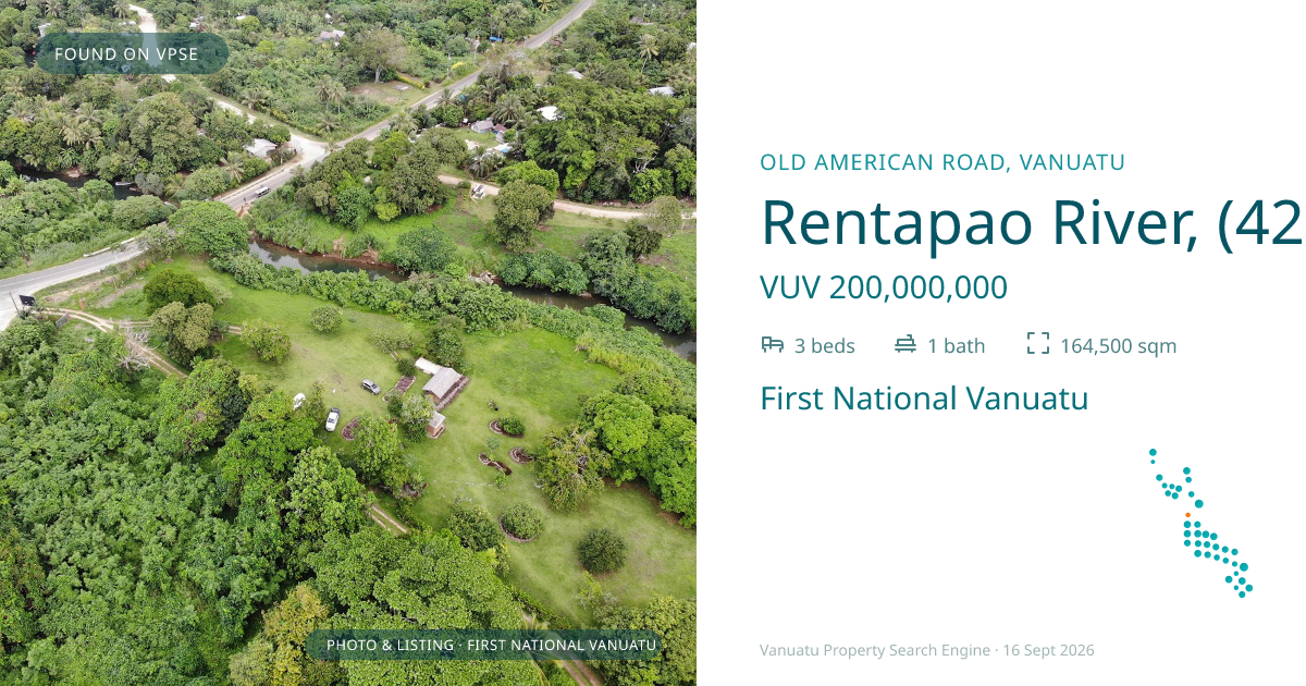 Rentapao River, (4254) Port Vila Vanuatu ,