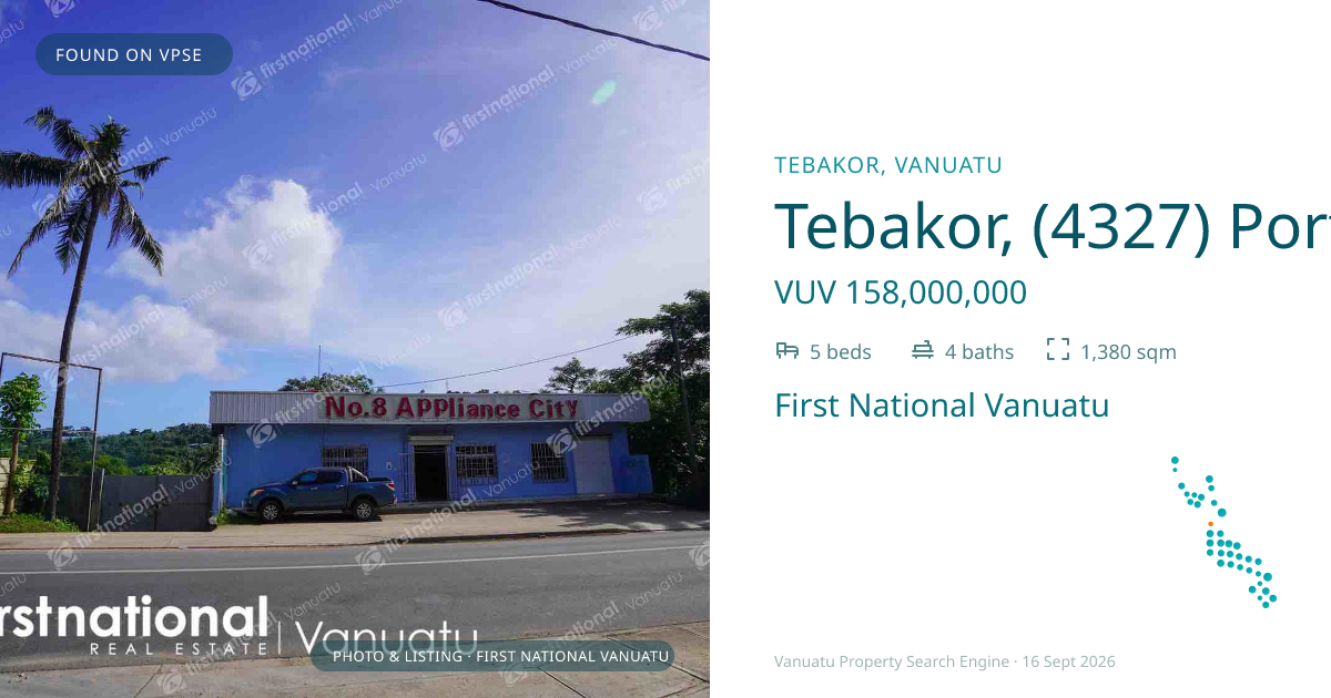 Tebakor, (4327) Port Vila Vanuatu ,
