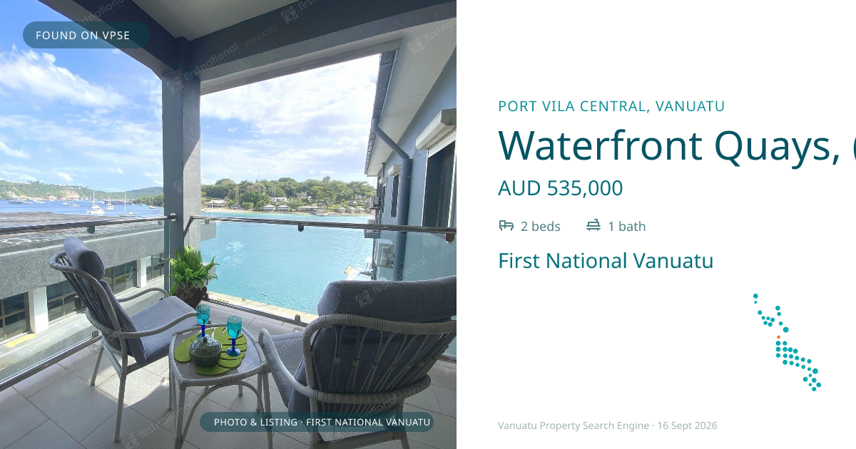 Waterfront Quays, (4718) Port Vila Vanuatu ,