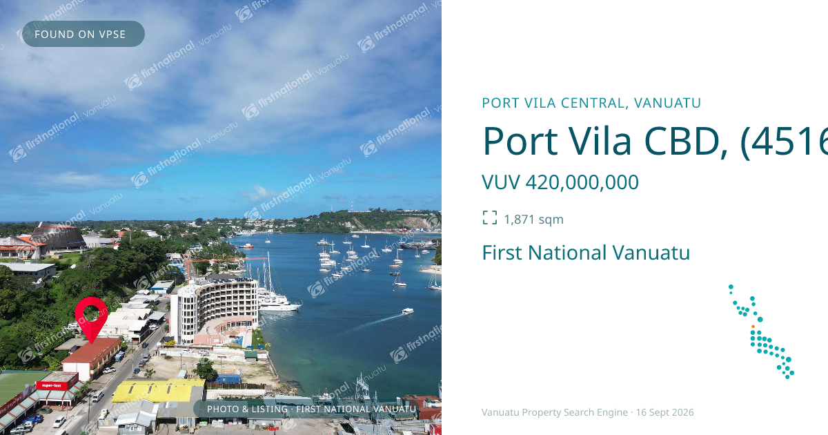 Port Vila CBD, (4516) Vanuatu ,