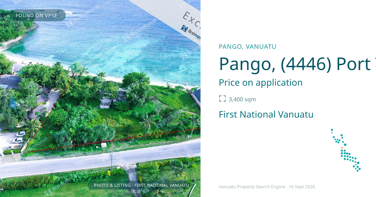 Pango, (4446) Port Vila Vanuatu ,