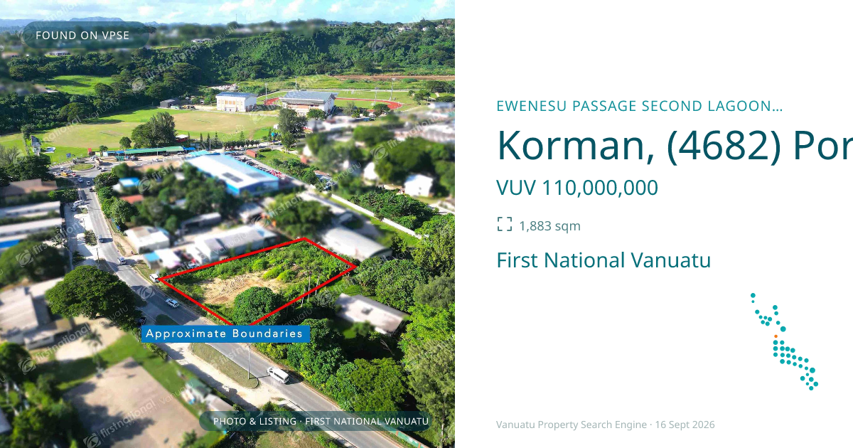Korman, (4682) Port Vila Vanuatu ,