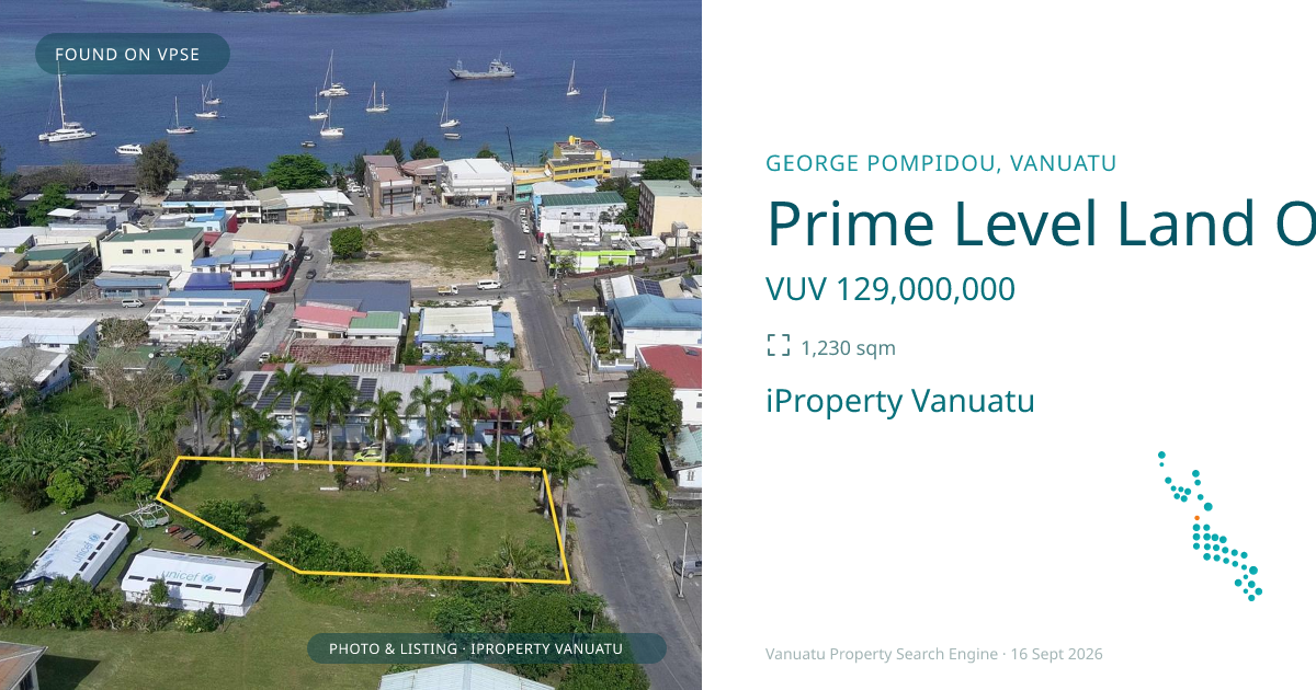 Prime Level Land Opportunity with Harbour Views