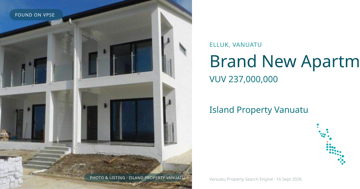 Brand New Apartment Blocks Overlooking Erakor Island