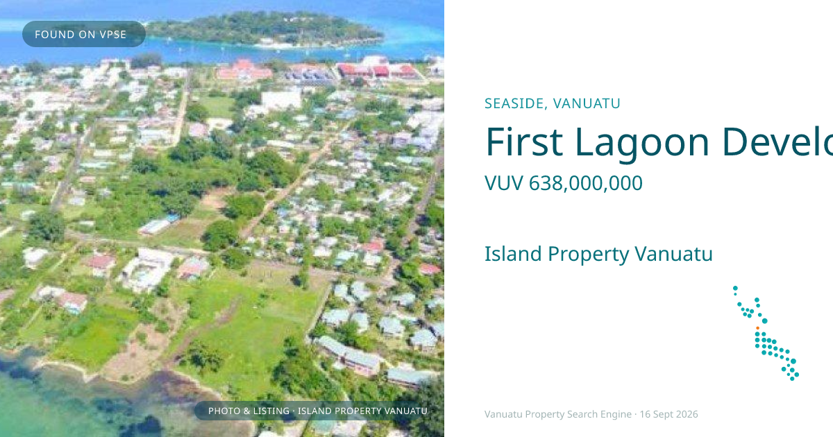 First Lagoon Development Site