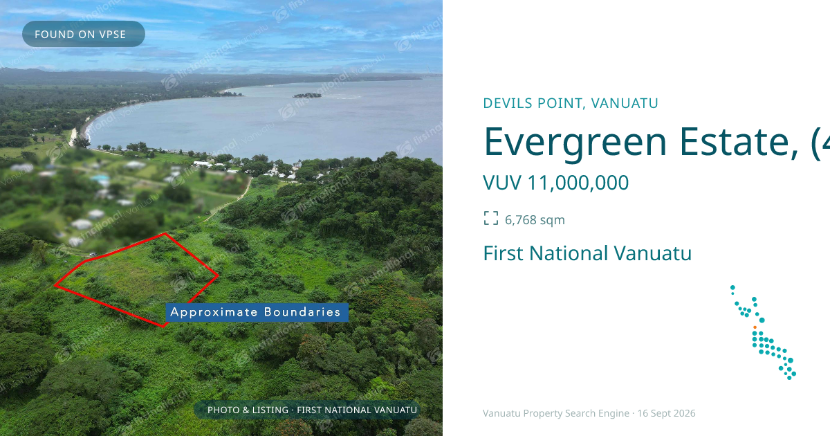 Evergreen Estate, (4608) Port Vila Vanuatu ,