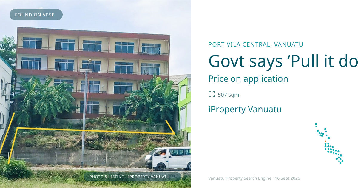 Govt says ‘Pull it down!’
