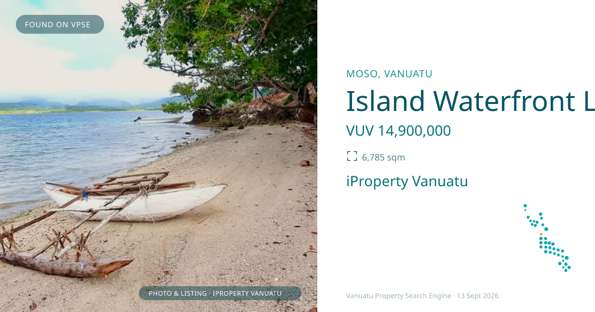 Island Waterfront Land – Offers Invited