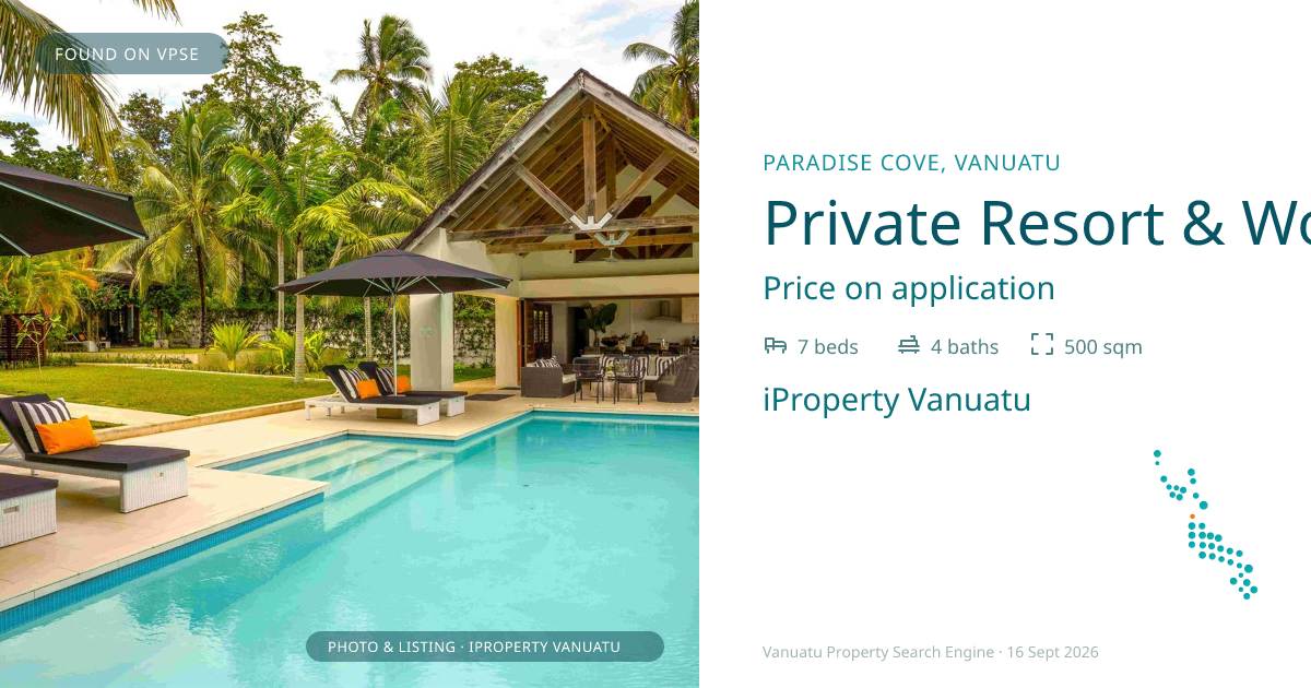 Private Resort & Working Holiday Home