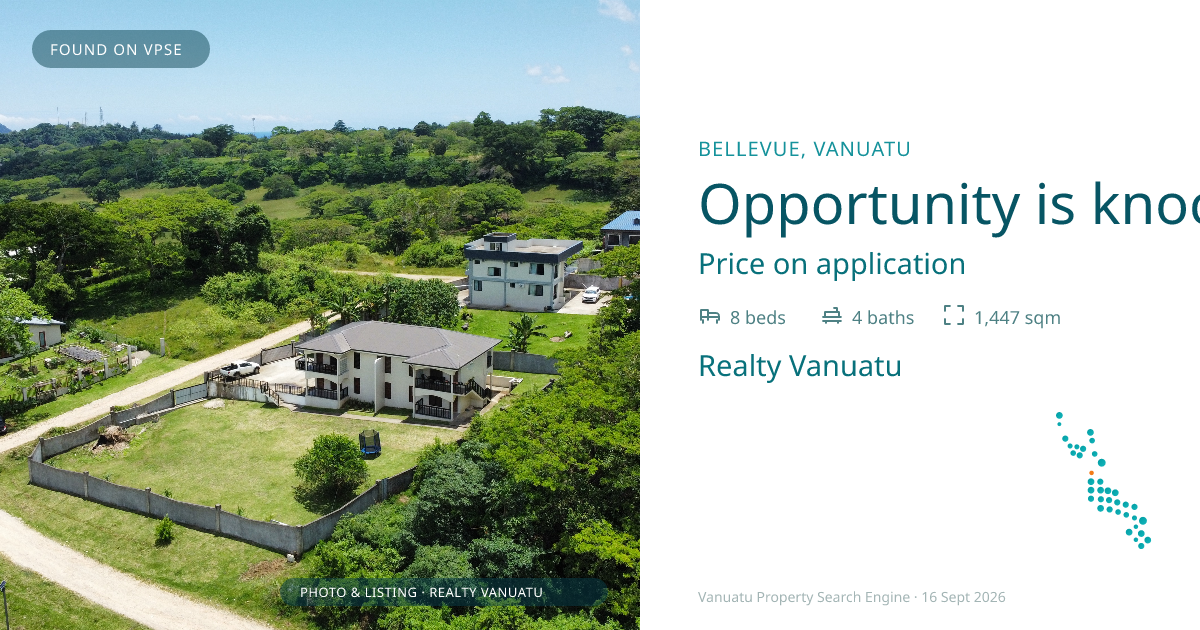 Opportunity is knocking