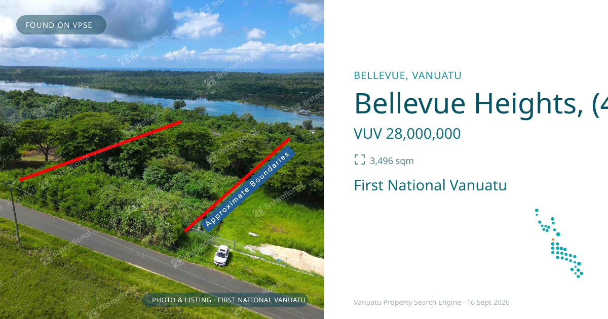 Bellevue Heights, (4634) Port Vila Vanuatu ,