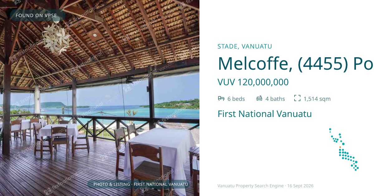 Melcoffe, (4455) Port Vila Vanuatu ,