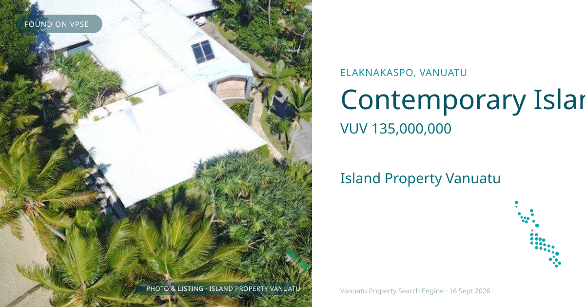 Contemporary Island Influenced Residence In A Beautiful Lagoonfront Location