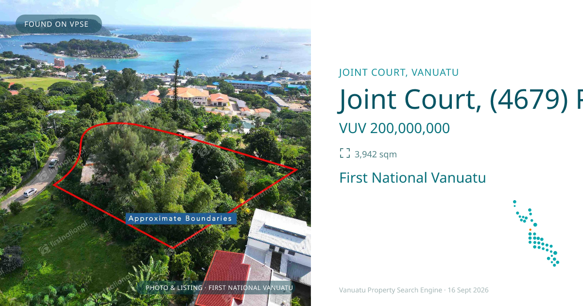 Joint Court, (4679) Port Vila Vanuatu ,