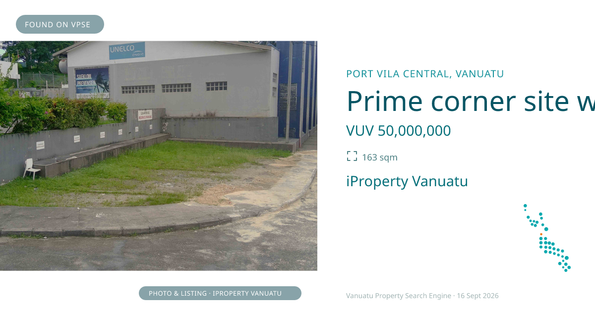 Prime corner site with huge possibilities
