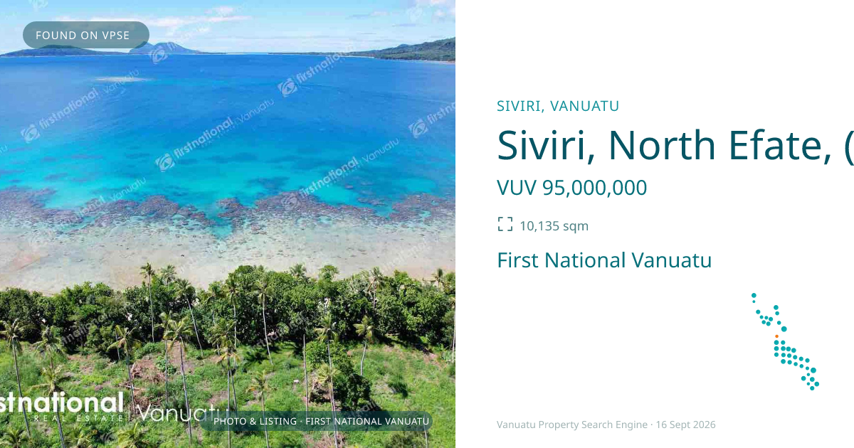 Siviri, North Efate, (4241) Port Vila Vanuatu ,