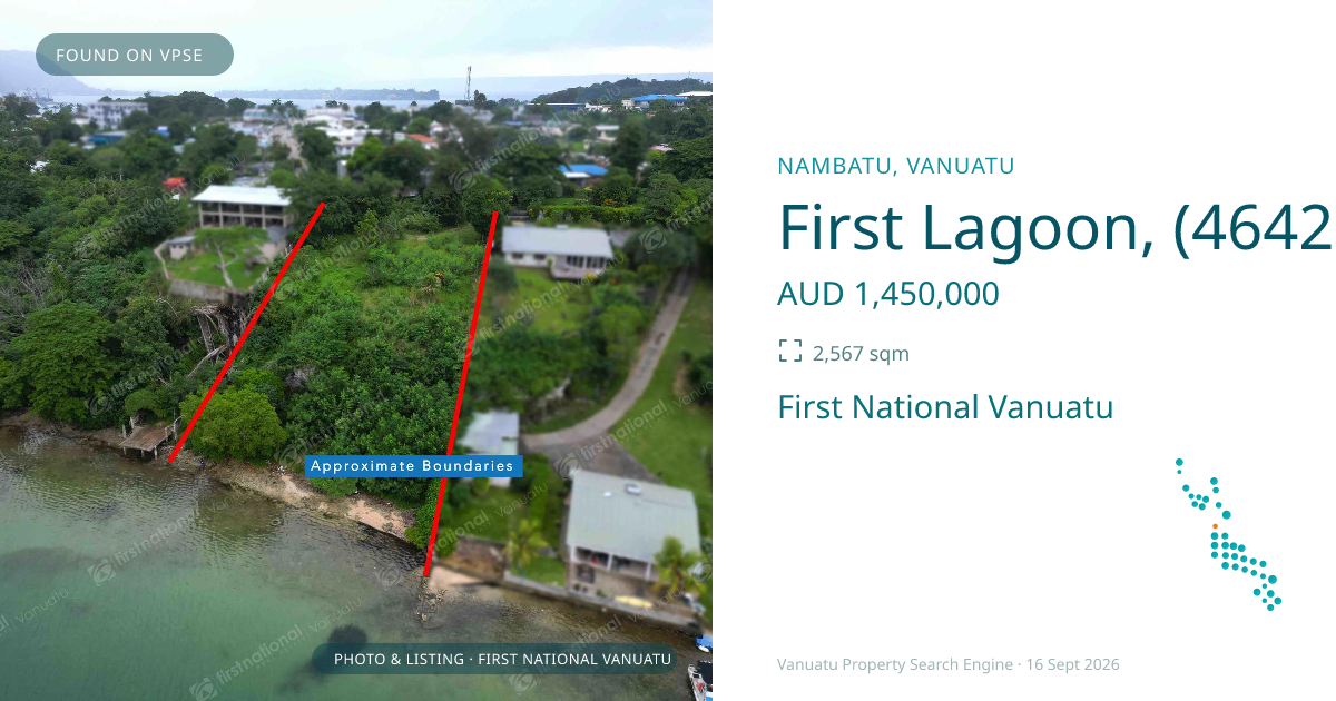 First Lagoon, (4642) Port Vila, Vanuatu ,