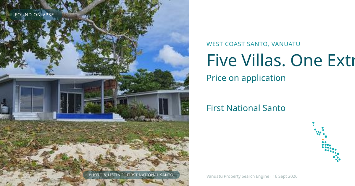 Five Villas. One Extraordinary Location.
