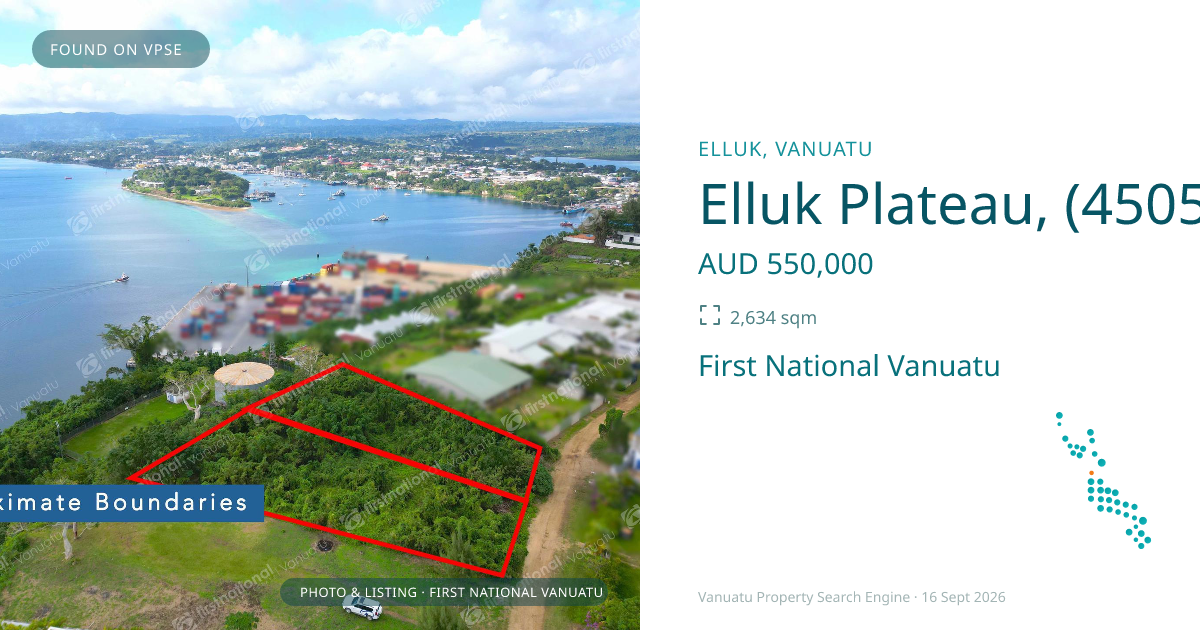 Elluk Plateau, (4505) Port Vila Vanuatu ,