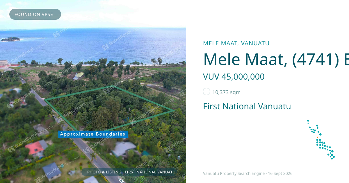 Mele Maat, (4741) Efate Vanuatu ,