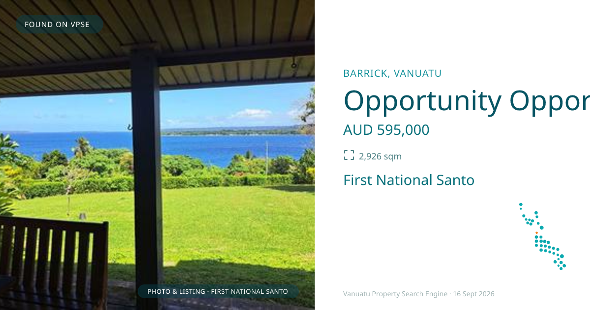 Opportunity Opportunity - Home and Income