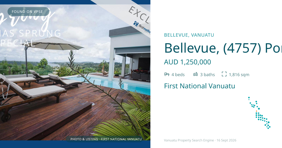 Bellevue, (4757) Port Vila Vanuatu ,