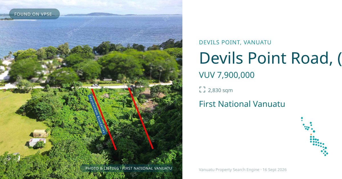 Devils Point Road, (4617) Port Vila Vanuatu ,