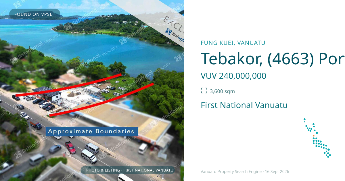 Tebakor, (4663) Port Vila Vanuatu ,