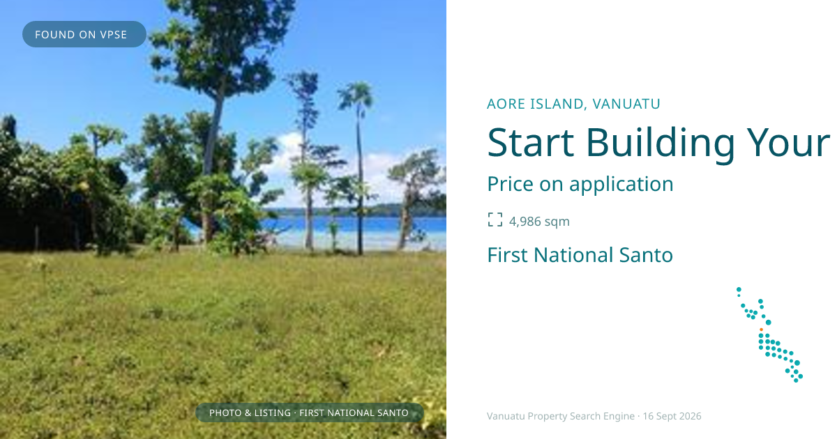 Start Building Your Island Dream NOW! UNDER CONTRACT